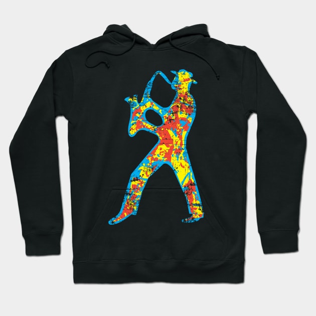 Decorative Saxophone Musician Hoodie by jazzworldquest